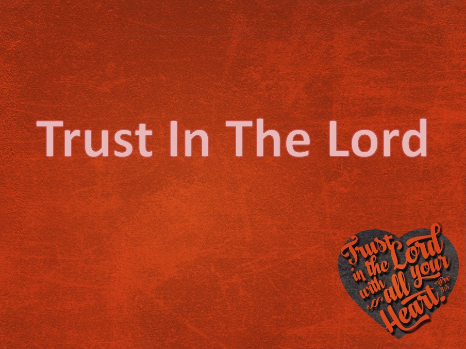 Trust in The Lord - Trinity Greyabbey